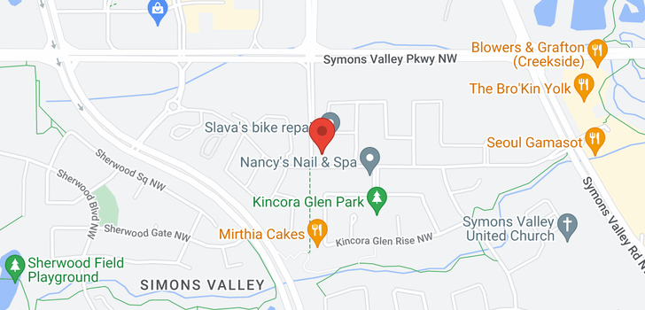 map of 310 195 KINCORA GLEN Road NW